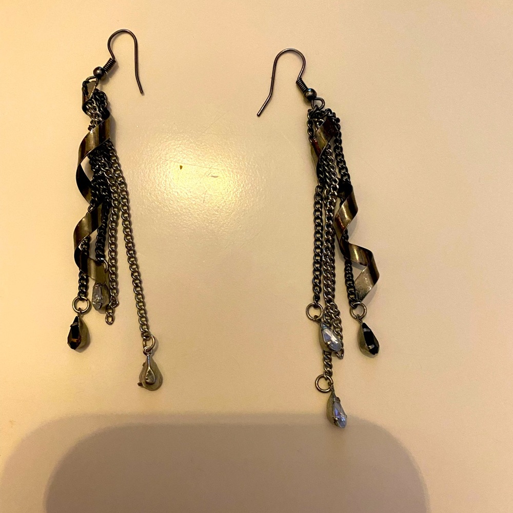 Gunmetal earrings